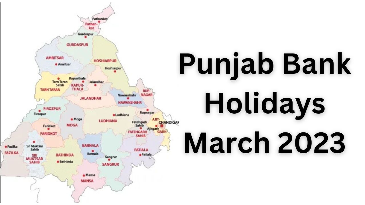 Punjab Bank Holidays March 2023